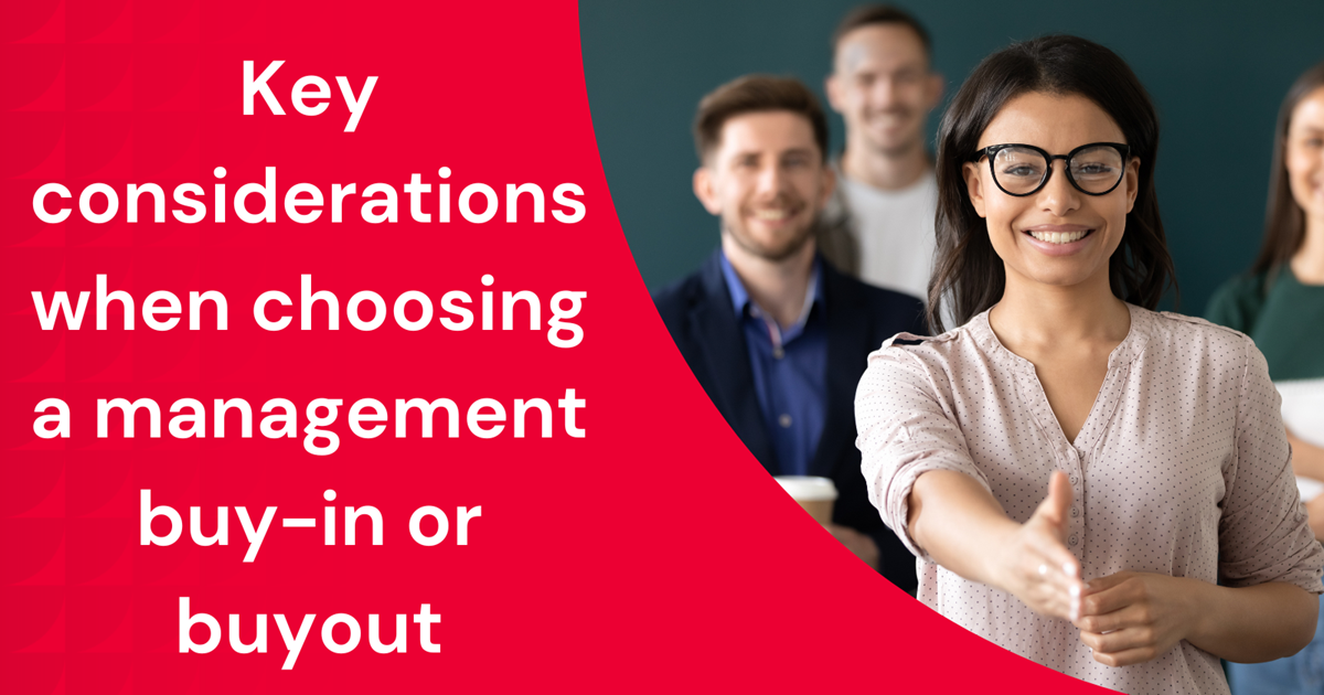 Key considerations when choosing a management buy-in or buyout - Haines ...